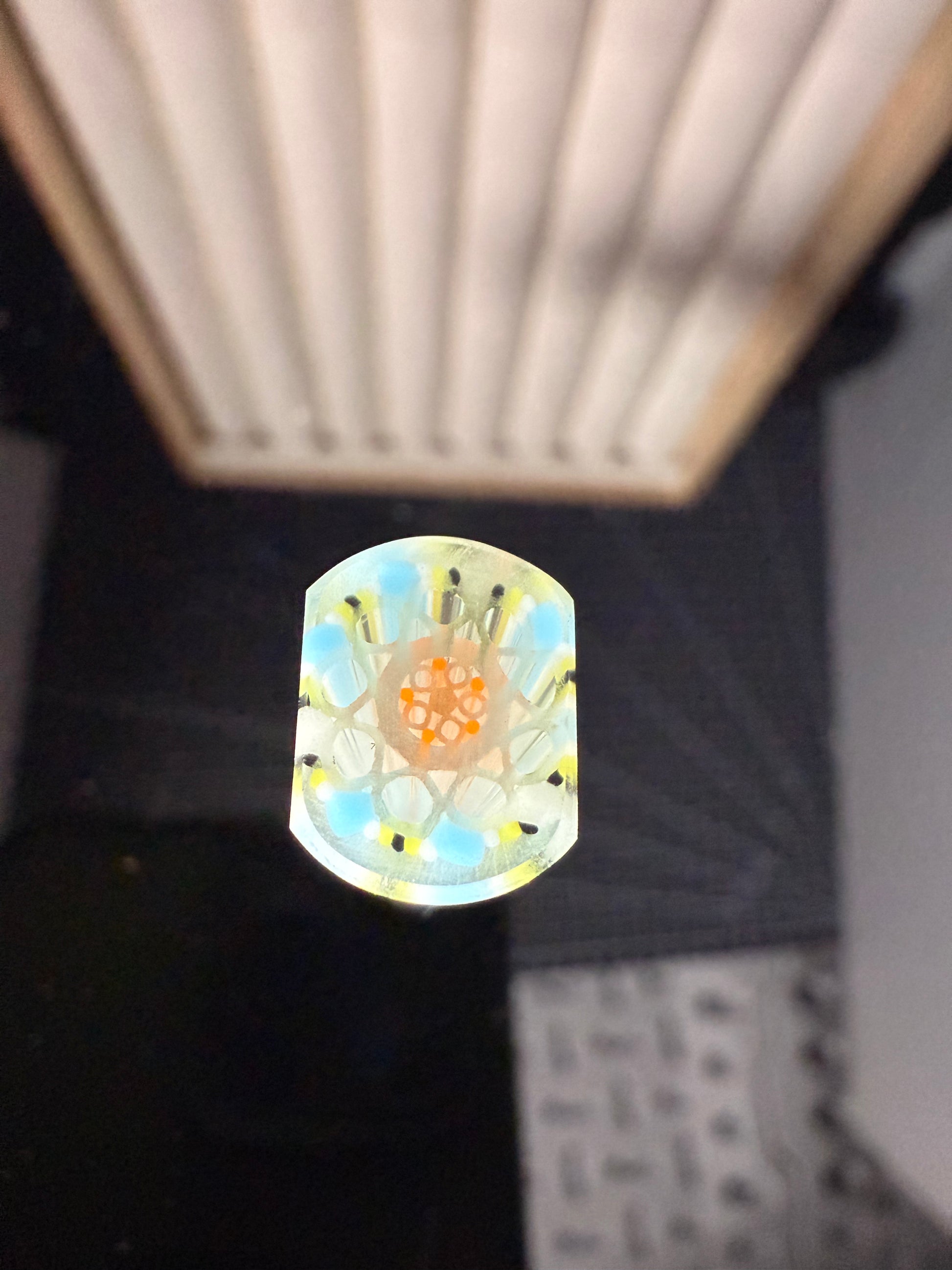 GLOW IN THE DARK GLASS|| TSUNAMI GLOW SUMMERTIME UV || FLAT BILL CONNOISSEUR LUX
|| L || D#03|| Flawless 10/10