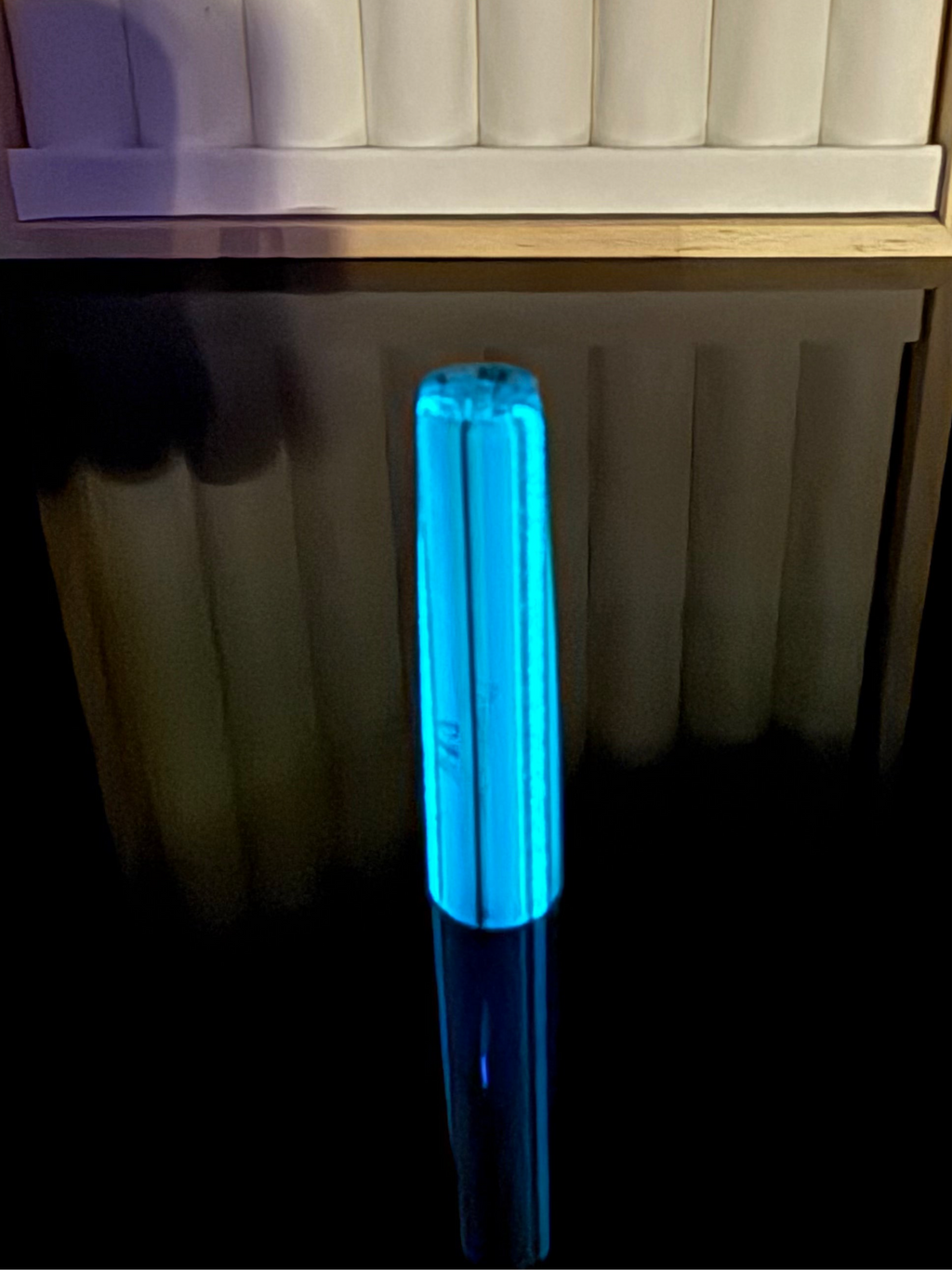 GLOW IN THE DARK GLASS|| TSUNAMI GLOW SUMMERTIME UV || FLAT BILL CONNOISSEUR LUX
 || L || D#03|| Flawless 10/10