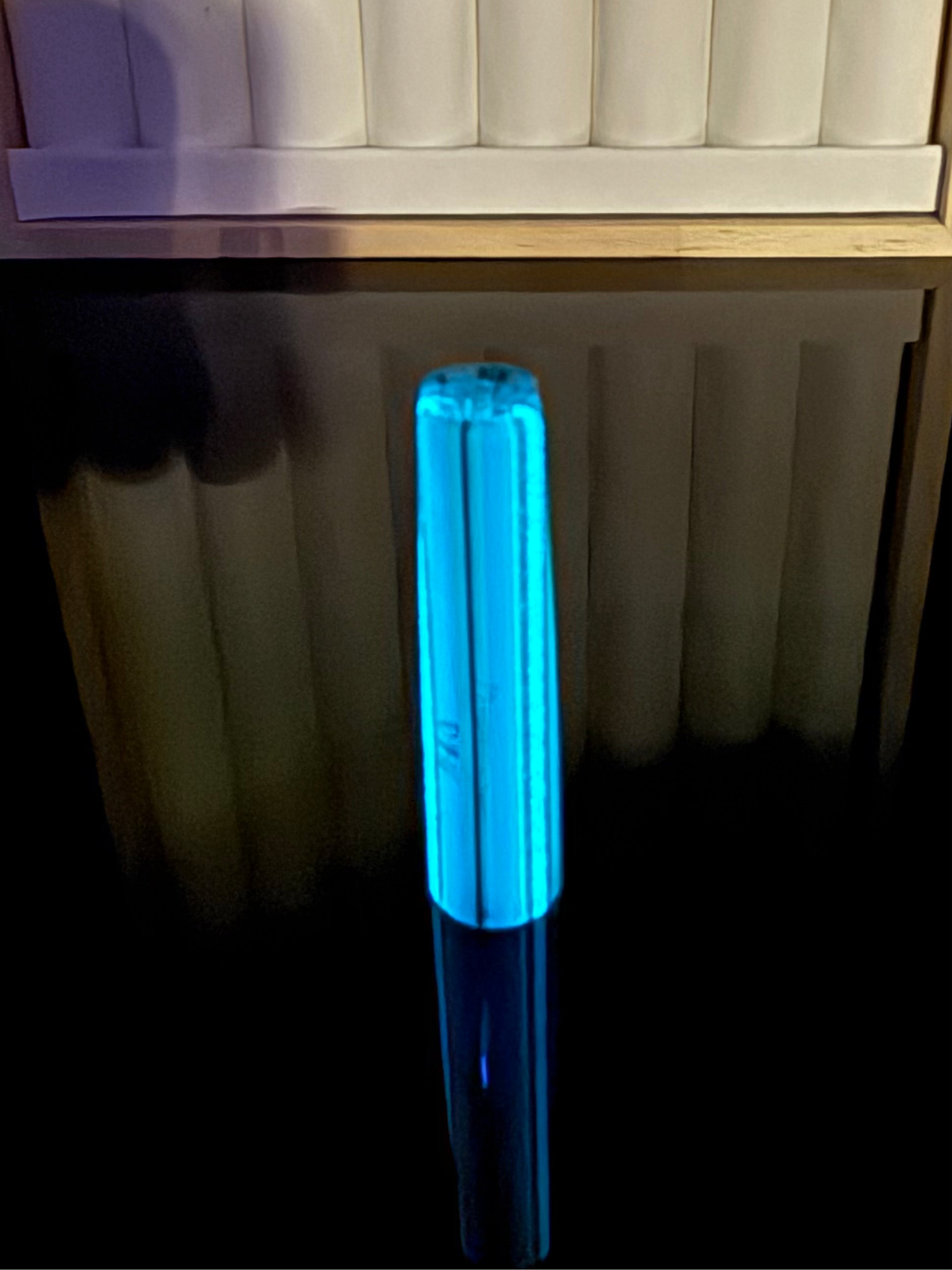 GLOW IN THE DARK GLASS|| TSUNAMI GLOW SUMMERTIME UV || FLAT BILL CONNOISSEUR LUX
 || L || D#03|| Flawless 10/10