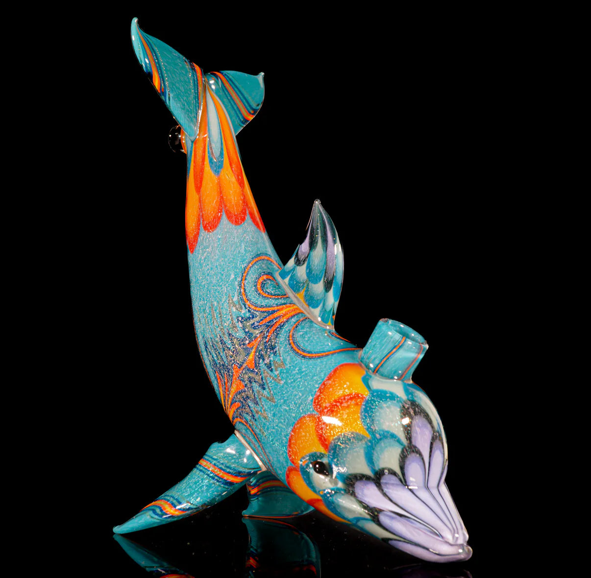 Hawaiian Pacific Double Inlayed Gold and Magenta Dichroic