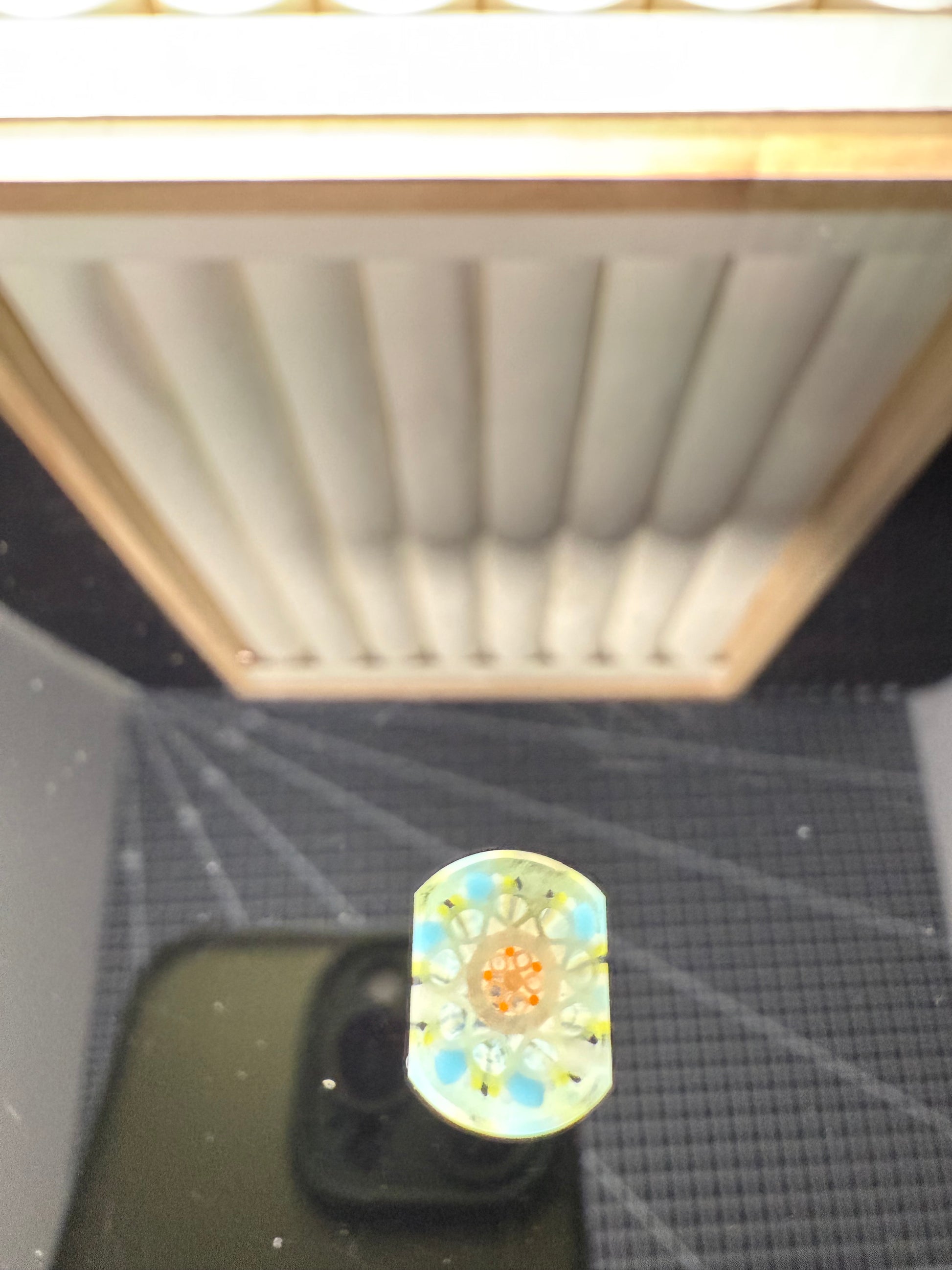 GLOW IN THE DARK GLASS|| TSUNAMI GLOW SUMMERTIME UV || FLAT BILL CONNOISSEUR LUX
 || L || D#03|| Flawless 10/10