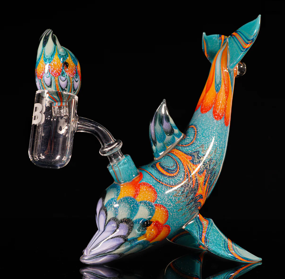 Hawaiian Pacific Double Inlayed Gold and Magenta Dichroic