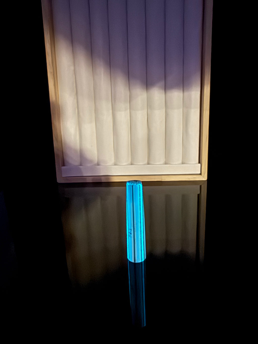 GLOW IN THE DARK GLASS|| TSUNAMI GLOW SUMMERTIME UV || FLAT BILL CONNOISSEUR LUX
 || L || D#03|| Flawless 10/10
