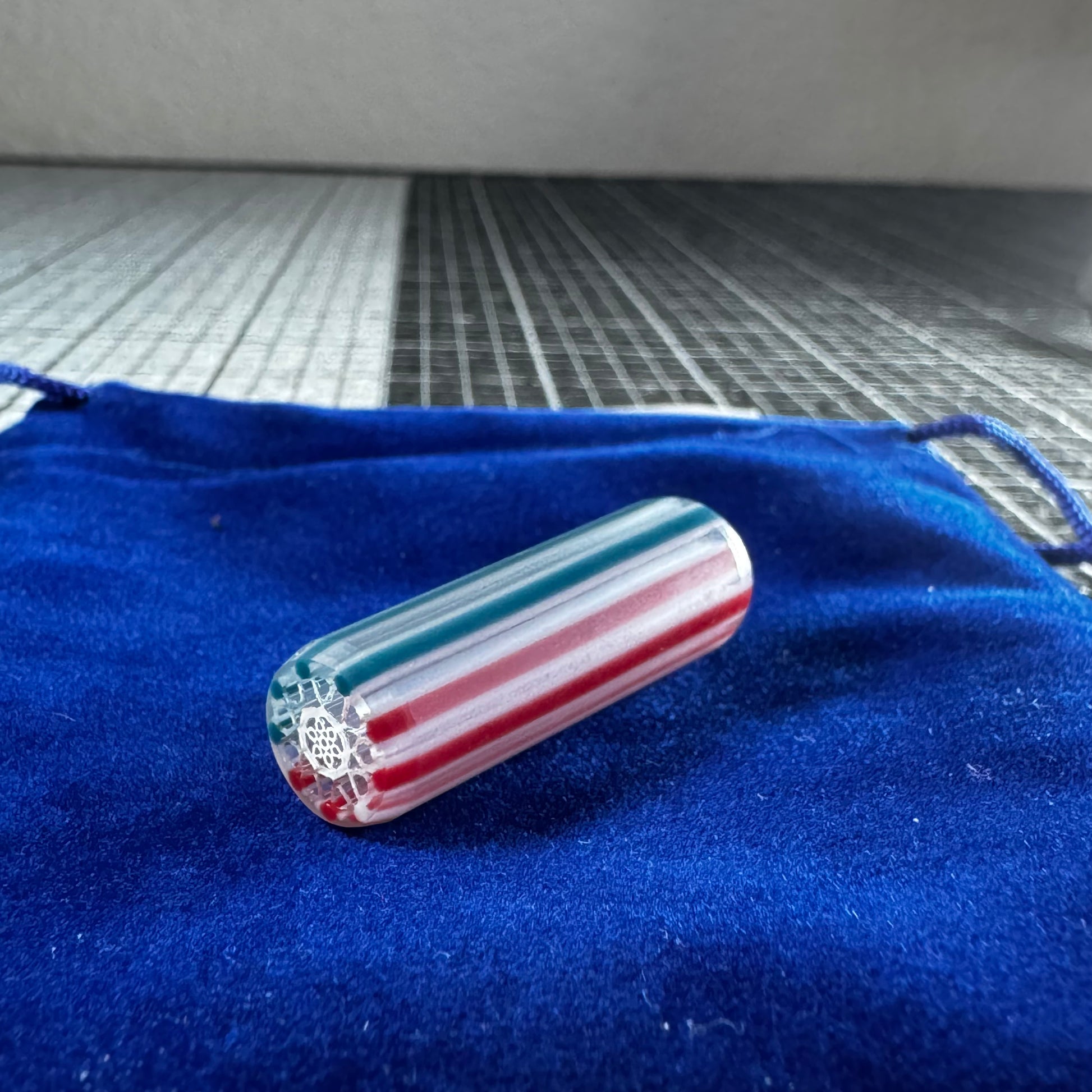Starwhite Fine Line Design, Pacific Coral Blue, & Cherry Apple Red • V.1