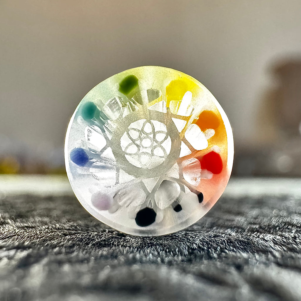 RAINBOW SNOW || 9mm x 5.1cm || #M0084